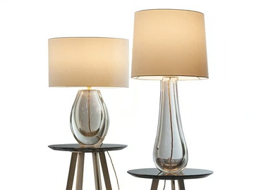 COLETTE e HUGO - Handmade crystal table lamp by Paolo Castelli - view 2